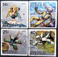 Burundi 1968 Space Exploration  Stampworld N° 405 à 408 Série Complète - Oblitérés