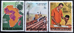 Burundi 1969 The 5th Anniversary Of Yaounde Agreement Stampworld N° 484 à 486 - Used Stamps