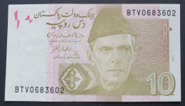 Billete De Banco De PAKISTÁN - 10 Rupees, 2021  Sin Cursar - Pakistan