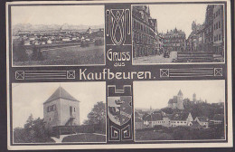 Kaufbeuren Gruß Aus ... Jugendstil Mit 4 Ansichten  Unbeschrieben, Nr. 5085 B. Lehrburger Nürnberg - Kaufbeuren