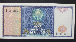 Billete De Banco De UZBEKISTÁN - 25 So'm, 1994  Sin Cursar - Uzbekistán