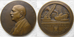 Médaille Jean Prats 1934 , Chambre De Commerce De Sète , Cazalis & Prats, Par Raoul Benard - Firma's