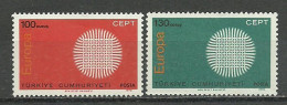 Turkey ; 1970 Europa CEPT (Complete Set) - 1970