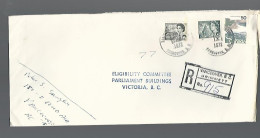 58199) Canada Registered Vancouver  Postmark Cancel 1973 - Recomendados