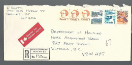 58202) Canada Special Delivery Registered Vancouver Sub 51 Postmark Cancel 1974 - Correo Urgente