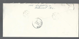 58204) Canada  Registered Vancouver Sub 147 Postmark Cancel 1975 - Aangetekend