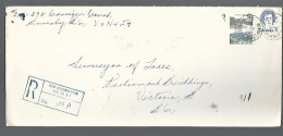 58206) Canada  Registered New Westminster Sub 30 Postmark Cancel 1974 - Einschreibemarken