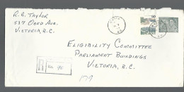 58212) Canada  Registered Naden Postmark Cancel 1973 - Recomendados
