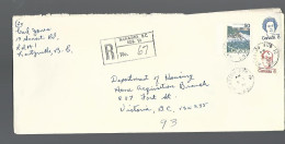 58215) Canada  Registered Nanaimo Postmark Cancel 1975 - Recommandés