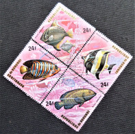 Burundi  1974 Airmail - Fish   Stampworld N° 1107 à 1110 Série Complète - Poste Aérienne