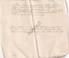 Bazel/Kruibeke - Brief - 1771 - Prijs Schatting (V2539) - Manuskripte