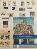 SAN MARINO - 1993 - Annata Completa - 20 Valori (WWF) In Angolo Di Foglio (ADF) + 2 BF - Year Complete ** MNH/VF - Annate Complete