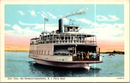 Rhode Island "Governor Carr" The Newport-Jamestown Ferry Boat Curteich - Newport