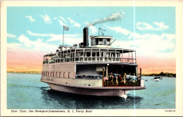 Rhode Island "Governor Carr" The Newport-Jamestown Ferry Boat Curteich - Newport