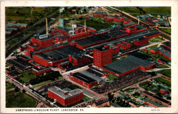 Pennsylvania Lancaster Aerial View Armstrong Linoleum Plant 1935 Curteich - Lancaster