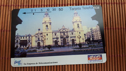 Phonecard  Peru Cathedral De Lima  50 Units Used  Rare - Perù