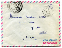 RC 25216 ALGERIE 1961 NEMOURS MARINE / TLEMCEN SUR LETTRE EN FM POUR LA FRANCE - Lettres & Documents