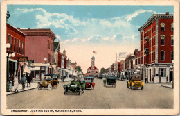 Minnesota Rochester Street Scene Broadway Looking South - Rochester