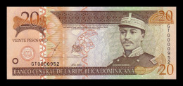 República Dominicana 20 Pesos Oro 2003 Pick 169c Numeración Baja 952 Sc Unc - Dominikanische Rep.