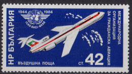 BULGARIE - 40e Anniversaire De L'OACI - Airmail