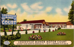 Kentucky Louisville The Louisville Manor Motor Court Curteich - Louisville