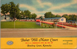 Kentucky Bowling Green Baker Hill Motor Court 1941 Curteich - Bowling Green