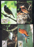 VENDA SOUTH AFRICA 1991 FAUNA BIRDS UCCELLI OISEAUX COMPLETE SET MAXI MAXIMUM CARD - Venda