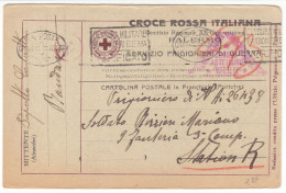 Italy Prisoner Of War Correspondence, POW, Postcard, Card, Cover, Stationery, Feldpost, Field Post, Military (P03052) - Sonstige & Ohne Zuordnung