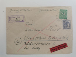 Enveloppe, Recommandé Furth I Wald 1948 - Autres & Non Classés