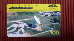 Phonecard Uruguay 100 Units Satelitte Used  Rare - Uruguay