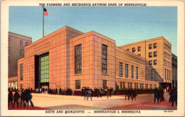 Minnesota Minneapolis The Farmers And Mechanics Savings Bank Curteich - Minneapolis