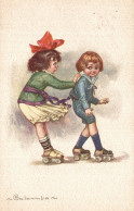 Delcampe - CPA - E. COLOMBO - Bambini Su Pattini A Rotelle - Pattinaggio, Patinage, Skating - VG - #135 - Colombo, E.