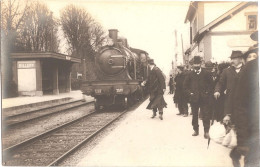 Dépt 51 - SILLERY - Carte-photo TRAIN EN GARE (locomotive EST 3578), Nombreux Voyageurs En Gros Plan - Sillery