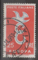 1958 - ITALIA / ITALY - EUROPA CEPT. USATO - 1958