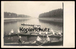 ALTE FOTO POSTKARTE RUDERREGATTA RUDERN RUDERER PREUSSISCHER RUDER VEREIN ? BERLIN KIEL LÜBECK ? Regatta Competition - Canottaggio