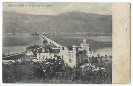 CPA Suisse Bissone Villa Ronchetti Lago Di Lugano Près Grancia Arogno Val Mara Maroggia Melano Riva San Vitale Paradiso - Arogno