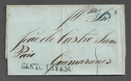 PORTUGAL PREPHILATELIC - SANTO THYRSO 1853 - JOÃO DE CASTRO SAMPAIO - GUIMARÃES (PLB4#14) - ...-1853 Préphilatélie