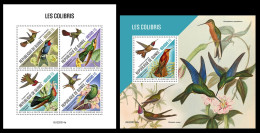 Guinea  2022 Hummingbirds. (314) OFFICIAL ISSUE - Colibríes