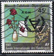 NOUVELLE CALEDONIE NEW NUOVA CALEDONIA 1981 INTERNATIONAL YEAR OF DISABLED 45fr OBLITERE' USED USATO - Oblitérés
