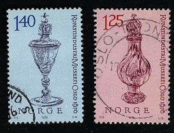 1976 Applied Art Michel NO 722 - 723 Stamp Number NO 673 - 674 Yvert Et Tellier NO 678 - 679 - Oblitérés