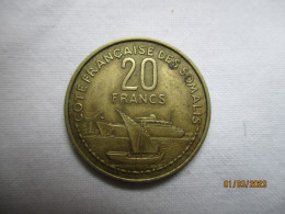 Côte Française Des Somalis 20 Francs 1965 - Costa Francese Dei Somali