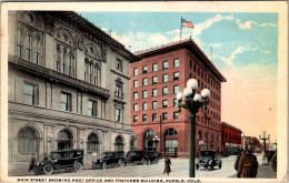 Colorado Pueblo Main Street Showing Post Office And Thatcher Building 1932 Curteich - Pueblo