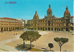 (X80) LA CORUÑA. PLAZA DE MARIA PITAY Y AYUNTAMIENTO ... UNUSED - La Coruña