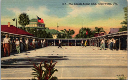 Florida Clearwater The Shuffleboard Club Curteich - Clearwater