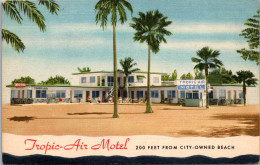 Florida Clearwater Beach The Tropic-Air Motel Curteich - Clearwater