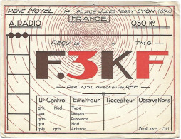Carte RADIO AMATEUR ? - F.3KF - - Unclassified