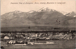 Montana Livingston Panoramic View Shwing Mountains In The Background 1908 - Andere & Zonder Classificatie