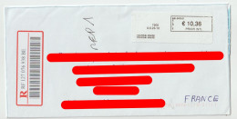 6630 Lettre Cover BELGIQUE BELGIE RECOMMANDE REGISTERED CODE BARRE TOURNAI MAIRE - Briefe U. Dokumente