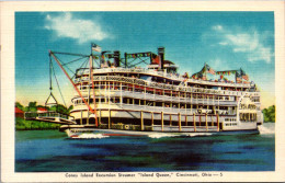 Ohio Cincinnatio Coney Island Excursion Steamer "Island Queen" Dexter Press - Cincinnati