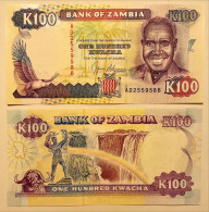 Zambia 100 Kwacha 1991 P#34 UNC - Zambie